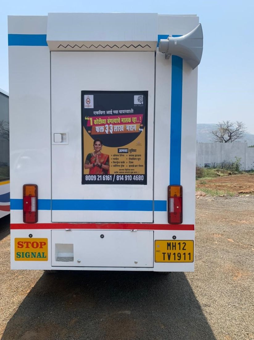 Mobile LED screen van for events