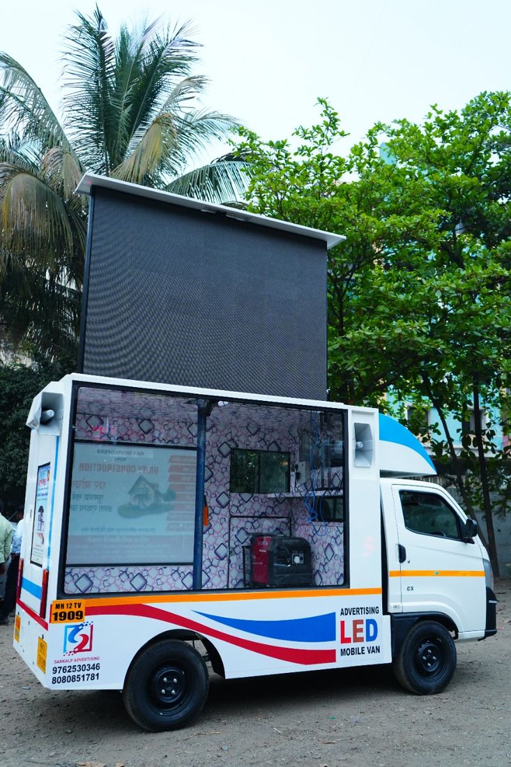 LED video van for an election campaign in India